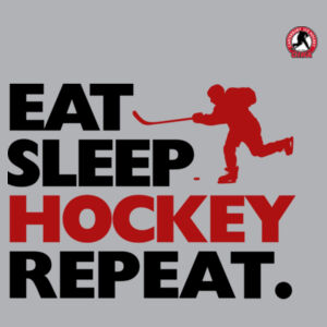 Men's Eat Sleep Hockey Hoodie - Dark text Design