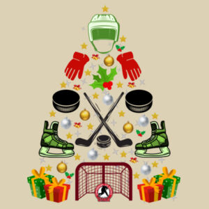 Hockey Tree Christmas Eve Bag Design
