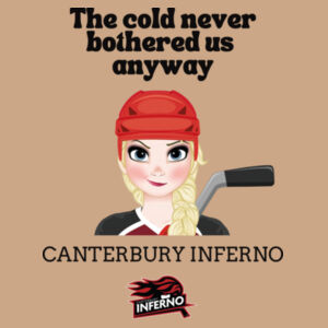 Inferno Frozen Mash-up Women's Tee - Dark text Design