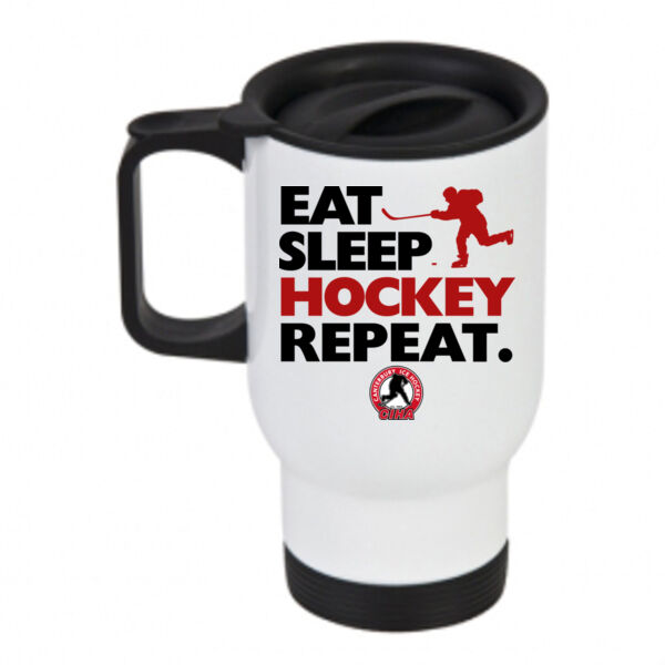 Eat Sleep Hockey Travel Mug Thumbnail