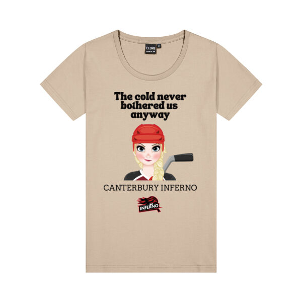 Inferno Frozen Mash-up Women's Tee - Dark text Thumbnail