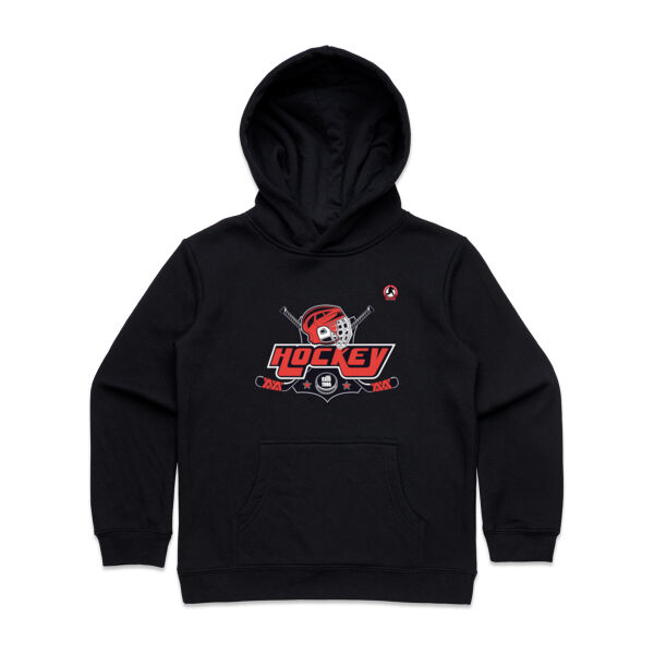 Helmet Crossed Sticks - Youth Hoodie Thumbnail